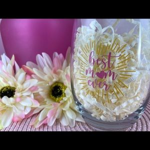 Best M💗M Ever Stemless Wine Glass